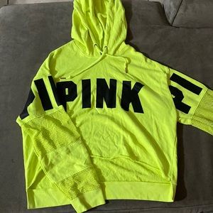 PINK mesh hoodie